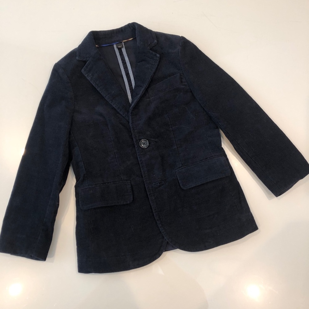 NWT Crewcuts Boys’ Ludlow Blazer in Navy Corduroy